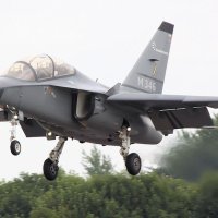 M346 tijekom demonstracijskog leta na zrakoplovnoj izložbi u Farnboroughu 2009. godine