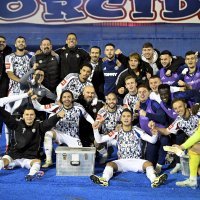 Slavlje igrača Hajduka nakon pobjede nad Dinamom 0:1 - Zagreb, 13.9.2024.