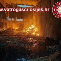 Požar skladišta u Osijeku