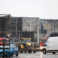 Požar skladišta u Osijeku