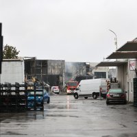 Požar skladišta u Osijeku