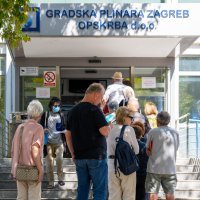 Gužva ispred Gradske plinare Zagreb