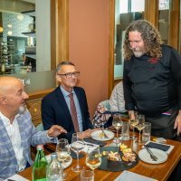 Chef Nenad Kukurin, Ivica Lukanović - hotel Olea, Novalja i Xavier Thuret Foto Goran Jakuš za GM