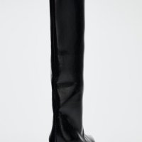 Visoke kožne čizme iz Zare