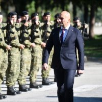 Ivan Anušić u vojarni Bilogora