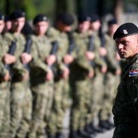 Ivan Anušić u vojarni Bilogora