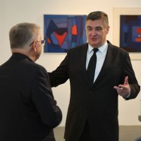 Zoran Milanović u obilasku izložbe 'Picelj i prijatelji'