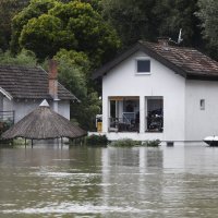 Vrh vodnog vala na Dunavu kod Batine, Baranja