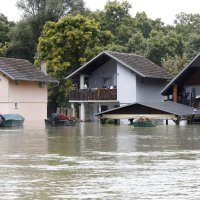 Vrh vodnog vala na Dunavu kod Batine, Baranja