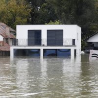 Vrh vodnog vala na Dunavu kod Batine, Baranja
