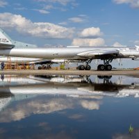 Strateški bombarder Tu-95 u zračnoj bazi Engels