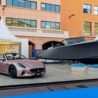 Maserati GranCabrio Folgore i gliser Tridente