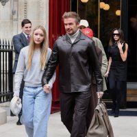 David, Harper, Victoria Beckham