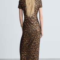 Mango haljina leoparda printa