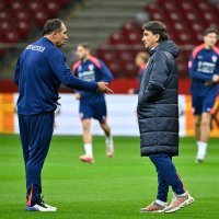 Hrvatska nogometna reprezentacija, trening, Varšava, 14.10.2024.