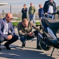 Crash test, direktni nalet na motocikl
