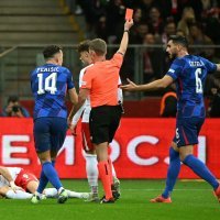 Poljska - Hrvatska, Liga nacija (15.10.2024.) Livaković crveni karton