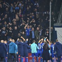 Red Bull Salzburg - Dinamo, 23.10.2024., slavlje igrača Dinama