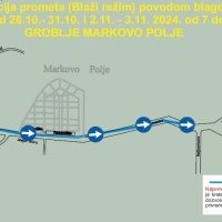 Regulacija prometa u Zagrebu uoči blagdana Svi sveti