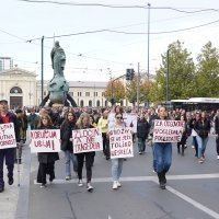 Beograđani prosvjeduju protiv odgovornih za tragediju u Novom Sadu