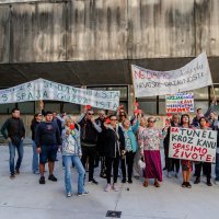 Split: Građanska inicijativa Spasimo Kozjak i Kaštela održala je prosvjed protiv gradnje tunela