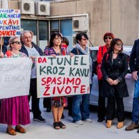 Split: Građanska inicijativa Spasimo Kozjak i Kaštela održala je prosvjed protiv gradnje tunela