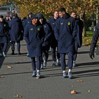 Igrači Dinama u šetnji Bratislavom uoči utakmice 4. kola Lige prvaka protiv Slovana