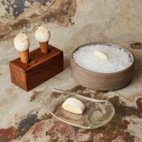 Burnt coal ice cream