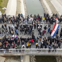 Pogled iz zraka na kolonu sjećanja