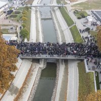 Pogled iz zraka na kolonu sjećanja