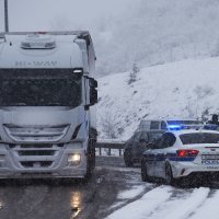 Snijeg na autocesti A1