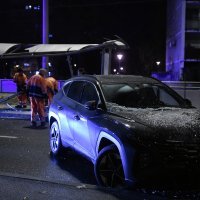 Zagreb: Auto na Horvaćanskoj naletio na tramvajsku stanicu