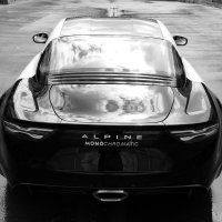 Alpine A110 S monokromatsko umjetničko remek-djelo Mathieua Cesara