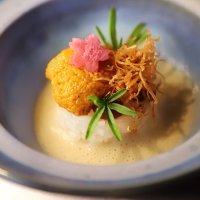 Hitomebore, sea urchin, wasabi and ginger