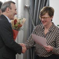 Talijanski veleposlanik Paolo Trichilo i Silvija Trnčević na dodjeli nagrada Tomašević - Bešker