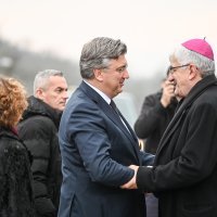 Andrej Plenković, Milorad Dodik i Draško Stanivuković na otvorenju galerije Zvijezda u Banjoj Luci