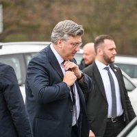 Andrej Plenković, Milorad Dodik i Draško Stanivuković na otvorenju galerije Zvijezda u Banjoj Luci