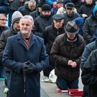 Molitva i protuprosvjed na Trgu bana Jelačića