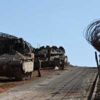 Izraelski vojnici na Golanskoj visoravni, prije upada u Siriju