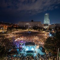 Prosvjed protiv reorganizacije slovačke javne televizije u Bratislavi