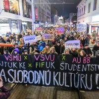 Prosvjed Za slobodnu kulturu u Bratislavi