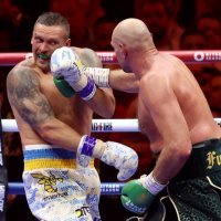 Oleksand Usik i Tyson Fury 18.5.2024.
