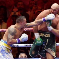 Oleksand Usik i Tyson Fury 18.5.2024.