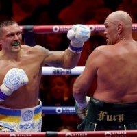 Oleksand Usik i Tyson Fury 18.5.2024.