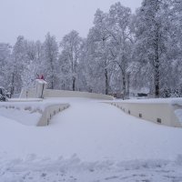 Jak vjetar i snijeg u Otočcu koji i dalje pada