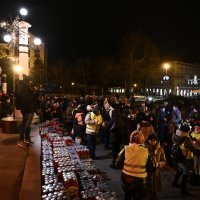 Okupljanje sudionika mirnog mimohoda Za sigurnu školu