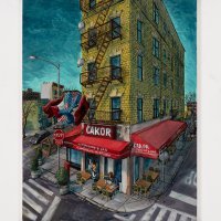 5 Little Italy Bronx - 182-183st, 18x14_, Oil on canvas, 2022