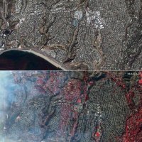 Satelitske snimke Pacific Palisadesa