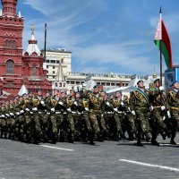 Bjeloruski specijalci na paradi u Moskvi