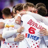 Slavlje hrvatskih rukometaša nakon utakmice četvrtfinala SP: Hrvatska - Mađarska 31:30